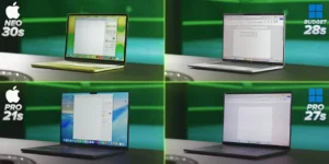 Geekbench 6 benchmark results 2026 — MacBook Neo and MacBook Pro vs HP Omnibook 5 and Asus ProArt P16 CPU scores